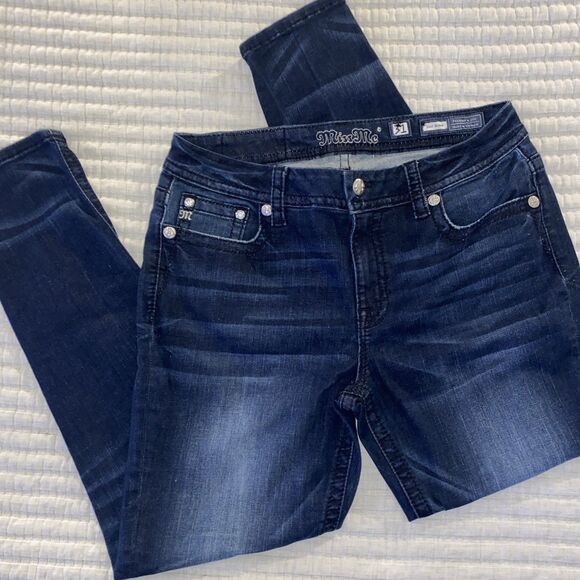 Jean MISS ME Taille 28 X 27 Ankle Skinny Mid Rise - Neuf Avec étiquette (NWT), Délavé Foncé